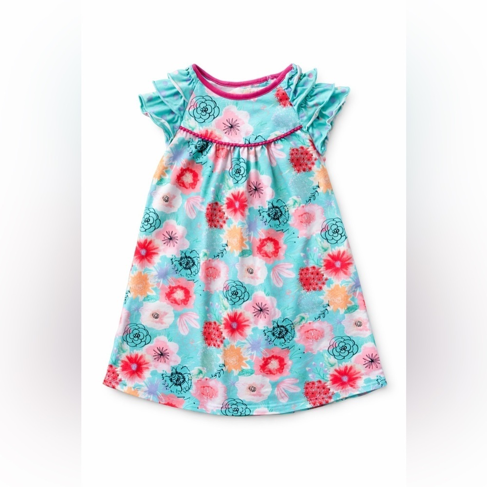 Matilda Jane Pick Up Sticks The Adventure Begins Floral Dress size 12/18 M